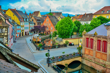 Colmar at dawn - obrazy, fototapety, plakaty