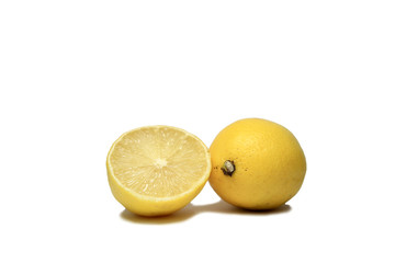 lemon as a source of many vitamins A B C D E set of vital food products giving strength and health