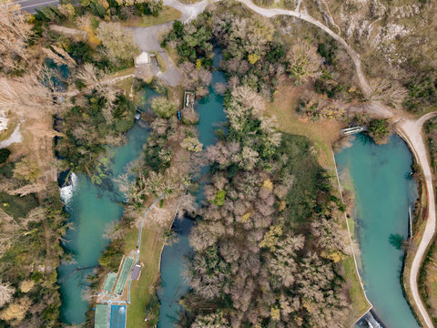 The Timavo River (Il fiume Timavo, Timava, Timav) is a two-kilometre stream in the Province of Trieste. It has four sources near San Giovanni (&Scaron;tivan) near Duino (Devin)
