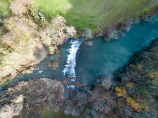 Vremska dolina (Vreme Valley) with a church of Saint Mary is a blind valley close to UNESCO site of Škocjan Caves (Škocjanske jame).  © Stepo