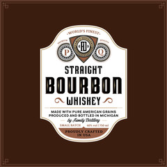 Bourbon label template