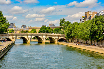 Naklejka premium Walking along the Seine