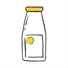 Handdrawn Doodle icon glass jar