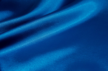 Blue satin, silk, texture background