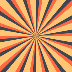 Abstract sunburst or sunbeams blank background. Empty retro vintage backdrop in square format. Design graphic element is saved as a vector illustration