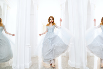 Naklejka premium white wedding dress