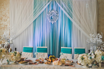 Elements of the wedding hall decor 1956.