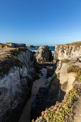 Falaises de Port Bara à Saint-Pierre Quiberon (Morbihan, France)