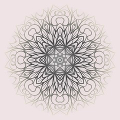 Mandala pattern. Traditional indian mandala. Orient tribal circle sign illustration. Vector illustration.