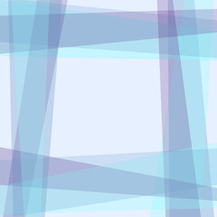 Transparent geometric frame on a light background. Purple, blue strips. Vector abstract template for poster, flyer, leaflet, invitation, cover, website, presentation, postcard. EPS10 illustration