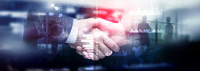Business intelligence. Diagram, Graph, Stock Trading, Investment dashboard, transparent blurred background.