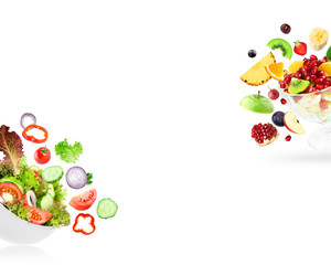 Fruit and vegetable. Mixed salad