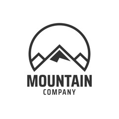 Mountain graphic design template