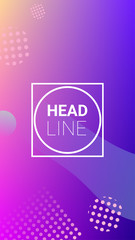 Gradient Background. Horizontal Orientation. Banner Design Composition. Modern Geometric Pattern. Gradient Background.