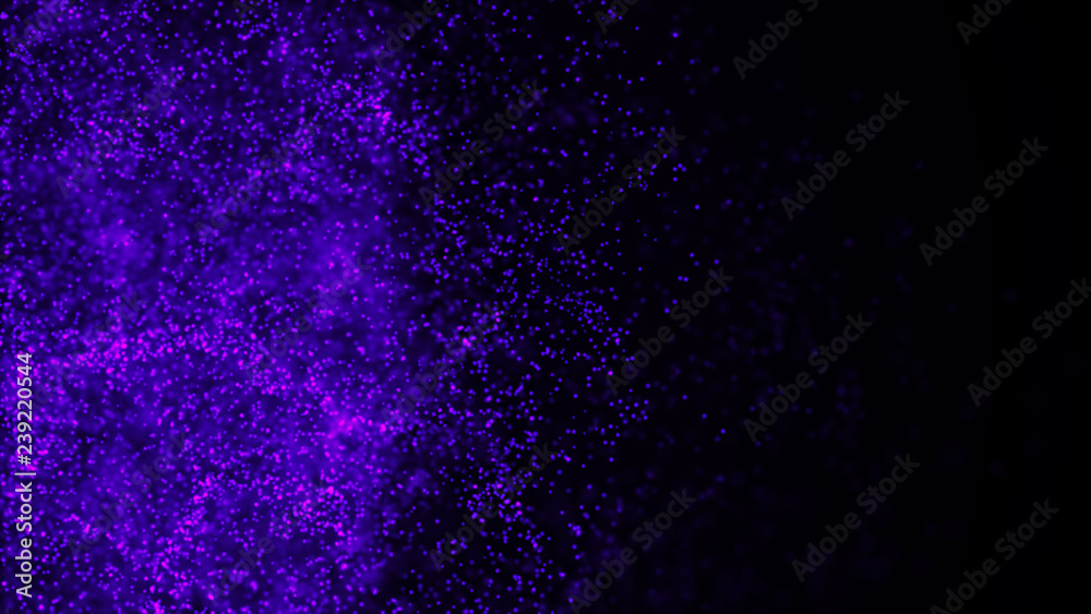 Poster abstract background of data flow. dust particles.futuristic technology element. 3d rendering.