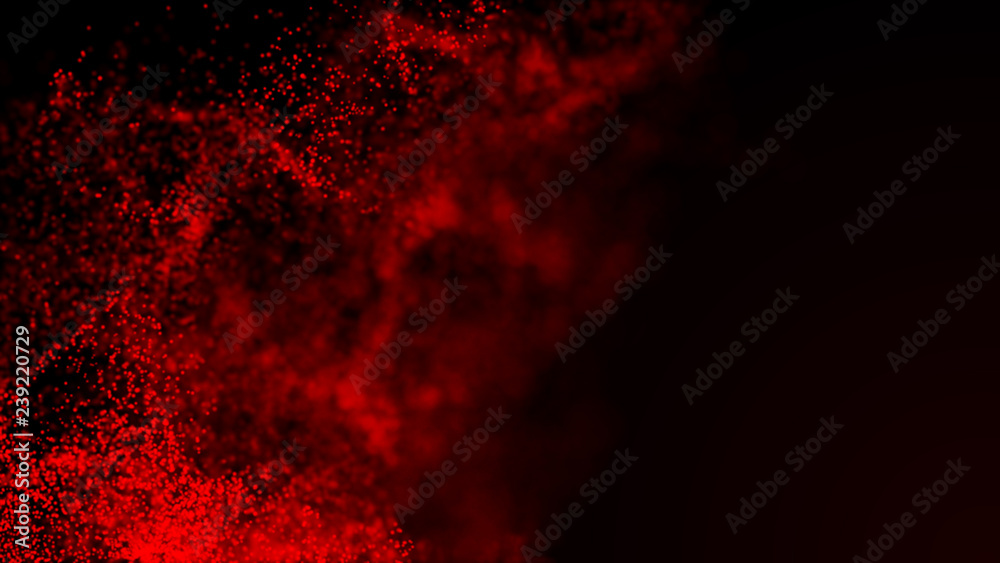 Poster abstract background of data flow. dust particles.futuristic technology element. 3d rendering.