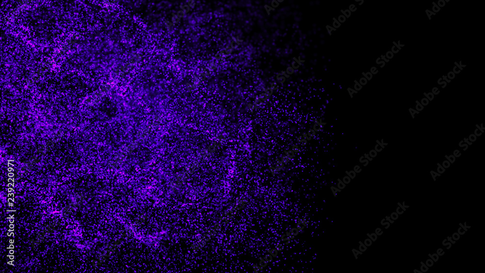 Poster abstract background of data flow. dust particles.futuristic technology element. 3d rendering.