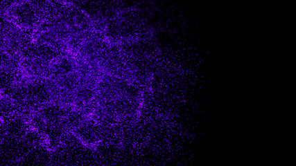 Abstract background of data flow. Dust particles.Futuristic technology element. 3D rendering.