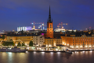 Obraz premium Gamla Stan w Sztokholmie, Szwecja