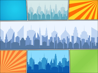 Obraz premium Comic book bright composition