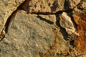 Coloured stone wall texture background material, pattern, surface