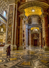 Fototapeta premium interior of italian cathedral