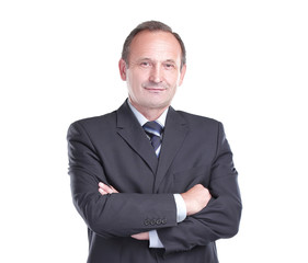 full growth.in the portrait of a confident businessman