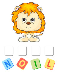 Cartoon lion crossword