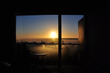 Ringkobing Fjord zugefroren,