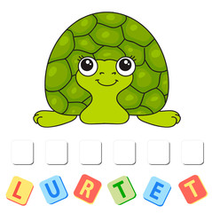 Cartoon turtle crossword