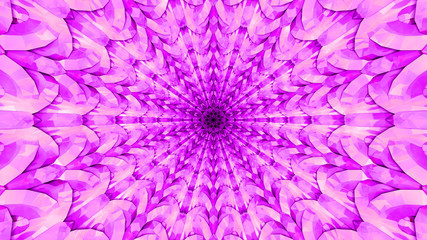 Amazing purple paradise tunnel dmt entities concept