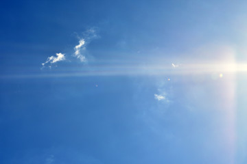 Photo of the sky with sunlight.