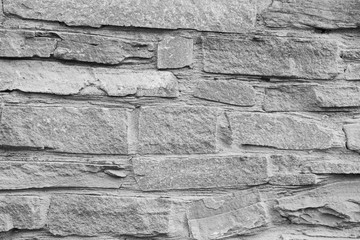 High detailed grey stone brick background, texture. Grey stone wall.