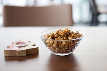 Peanut in the bowl decoration