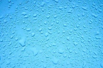 water drops on the surface