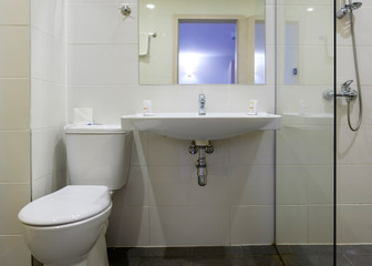 Bedroom in modern hotel details 1