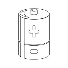 battery icon. Element of Ecology for mobile concept and web apps icon. Thin line icon for website design and development, app development