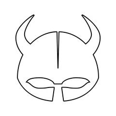 knight helmet icon. Element of Game for mobile concept and web apps icon. Thin line icon for website design and development, app development