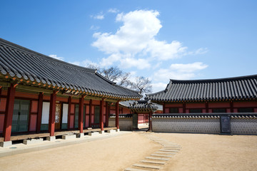 Hwaseong Temporary Palace. Suwon Hwaseong Fortress is a fortress wall during the Joseon Dynasty and is a World Heritage Site owned by Korea.