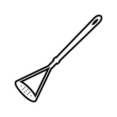 potato drill icon. Element of kitchen tools for mobile concept and web apps icon. Thin line icon for website design and development, app development