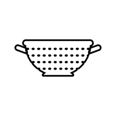 colander icon. Element of kitchen tools for mobile concept and web apps icon. Thin line icon for website design and development, app development