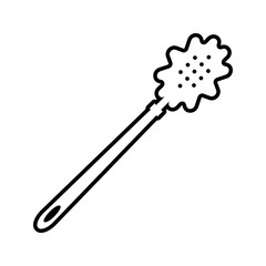 spoon for spaghetti icon. Element of kitchen tools for mobile concept and web apps icon. Thin line icon for website design and development, app development
