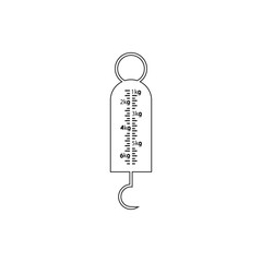 vintage hook scales icon. Element of measuring elements for mobile concept and web apps icon. Thin line icon for website design and development, app development