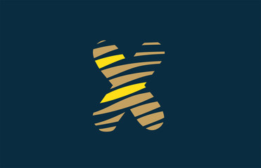 alphabet letter x logo icon design typography