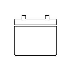 battery icon. Element of web for mobile concept and web apps icon. Thin line icon for website design and development, app development