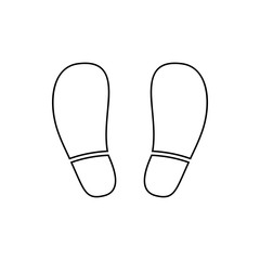 footprints icon. Element of web for mobile concept and web apps icon. Thin line icon for website design and development, app development