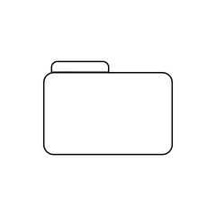 folder icon. Element of web for mobile concept and web apps icon. Thin line icon for website design and development, app development