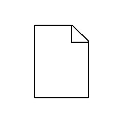 sheet icon. Element of web for mobile concept and web apps icon. Thin line icon for website design and development, app development