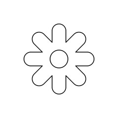 flower icon. Element of web for mobile concept and web apps icon. Thin line icon for website design and development, app development