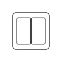 light switch icon. Element of web for mobile concept and web apps icon. Thin line icon for website design and development, app development
